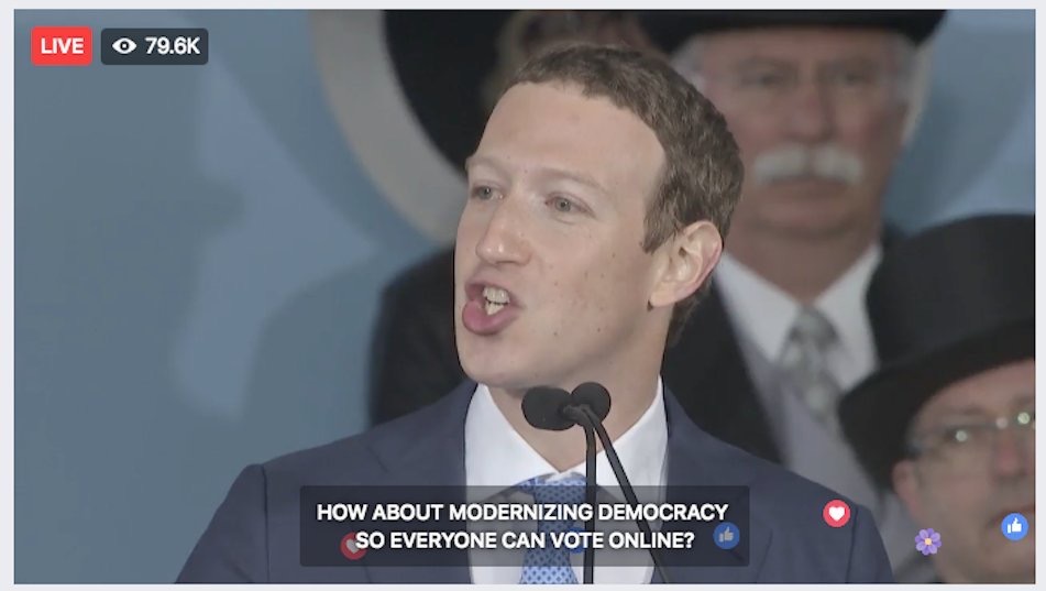 Mark Zuckerburg, Harvard 2017 commencement address